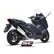 YAMAHA TMAX 560 (2020 - 2021) Línea de escape completa 2-1 acero inoxidable, con escape SC1-R titanio