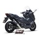 YAMAHA TMAX 560 (2020 - 2021) Línea de escape completa 2-1 acero inoxidable, con escape SC1-R carbono