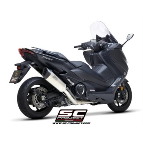 YAMAHA TMAX 560 (2020 - 2021) Línea de escape completa 2-1 acero inoxidable, con escape SC1-R titanio