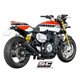 YAMAHA XJR 1300 (2015 - 2016) - RACER Escape Conico Racer acero inoxidable, negro mate