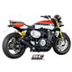 YAMAHA XJR 1300 (2015 - 2016) - RACER Escape Conico 70s acero inoxidable, negro mate