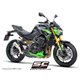 KAWASAKI Z900 (2020) - Euro 7 Escape CR-T titanio, con malla antipiedras (SIN protector carbono)