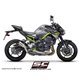 KAWASAKI Z900 (2017 - 2019) - Euro 7 Escape CR-T titanio, con malla antipiedras (SIN protector carbono)