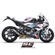 BMW S 1000 RR (2025) Escape CR-T carbono, con malla antipiedras