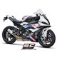 BMW S 1000 RR (2025) Escape CR-T titanio, con malla antipiedras