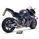 BMW M 1000 RR (2020 - 2024) Escape CR-T carbono, con malla antipiedras