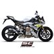 BMW S 1000 R (2021 - 2024) Escape CR-T carbono, con malla antipiedras