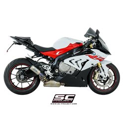 BMW S 1000 RR (2017 - 2018) Escape CR-T titanio, con malla antipiedras