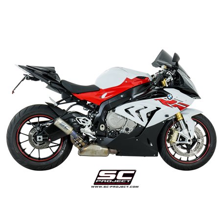 BMW S 1000 RR (2017 - 2018) Escape CR-T titanio, con malla antipiedras