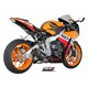 HONDA CBR1000RR (2008 - 2013) Escape Oval carbono