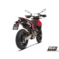 DUCATI HYPERMOTARD 698 MONO - RVE (2024) Par de escapes S1 titanio, con malla antipiedras