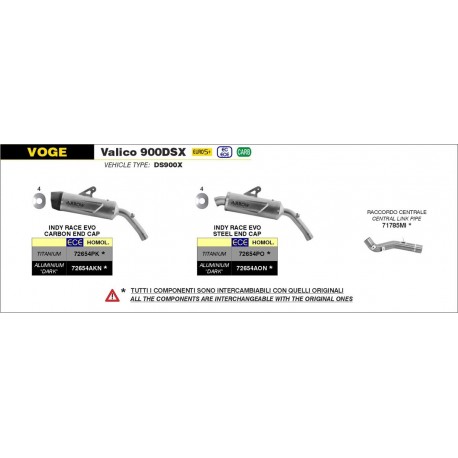 VOGE VALICO 900DSX 2024 - COLECTORES ARROW