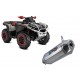 CAN AM OUTLANDER 1000 V-TWIN PASSO CORTO SHORT CHASSIS 2010 - 2023 ESCAPE GPR PENTACROSS INOX SISTEMA HOMOLOGADO