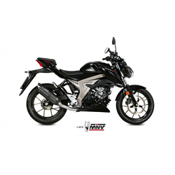 SUZUKI GSX-S 125 2017 SUONO ALUMINIO NEGRO LINEA COMPLETA 1x1