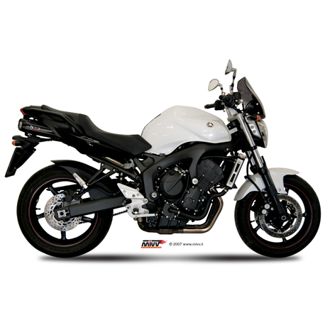 YAMAHA FZ6 / FZ6 FAZER 2004 2011 SUONO ALUMINIO NEGRO 2 SILENCIOSOS