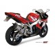 YAMAHA YZF 1000 R1 1998 2001 SUONO INOX COPA CARBONO