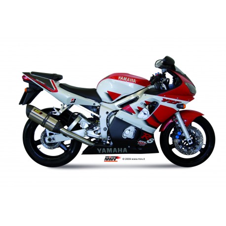 YAMAHA YZF 600 R6 1999 2002 SUONO INOX COPA CARBONO