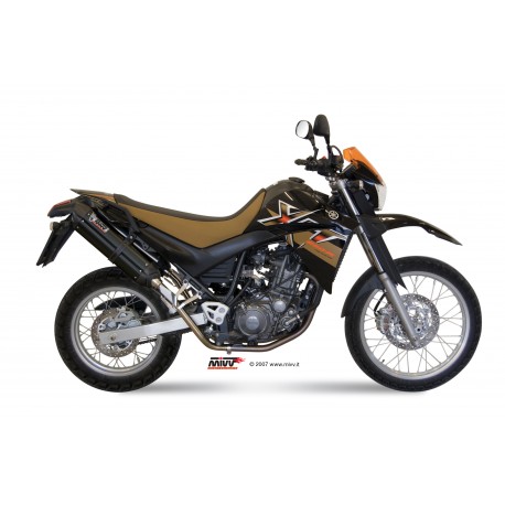 YAMAHA XT 660 X/R 2004 2016 SUONO ALUMINIO NEGRO 2 SILENCIOSOS