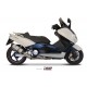 YAMAHA T-MAX 500 2001 2007 SUONO INOX COPA CARBONO LINEA COMPLETA 2x1