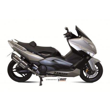 YAMAHA T-MAX 500 2008 2011 SUONO INOX COPA CARBONO LINEA COMPLETA 2x1