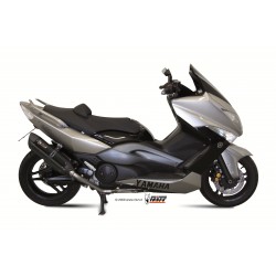 YAMAHA T-MAX 500 2008 2011 SUONO ALUMINIO NEGRO LINEA COMPLETA 2x1