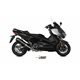 YAMAHA T-MAX 530 2017 OVAL ALUMINIO NEGRO COPA CARBONO LINEA COMPLETA 2x1