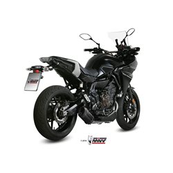 YAMAHA Tracer 700 2016 SUONO ALUMINIO NEGRO LINEA COMPLETA 2x1