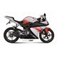 YAMAHA YZF R125 2008 2013 SUONO ALUMINIO NEGRO LINEA COMPLETA 1x1