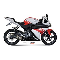 YAMAHA YZF R125 2008 2013 SUONO INOX COPA CARBONO LINEA COMPLETA 1x1