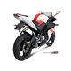 YAMAHA YZF R125 2008 2013 SUONO INOX COPA CARBONO LINEA COMPLETA 1x1