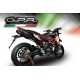 APRILIA DORSODURO 750 2008/16 DOBLE ESCAPE RACING Y TUBO DE CONEXIÓN FURORE NERO