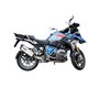 BMW R 1200 GS 2017/18 E4 ESCAPE HOMOLOGADO Y TUBO DE CONEXIÓN SONIC INOX