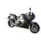 BMW K 1300 S - R 2009/14 ESCAPE HOMOLOGADO Y TUBO DE CONEXIÓN FURORE NERO