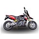 APRILIA DORSODURO 1200 2011/16 ESCAPE HOMOLOGADO CATALIZADO CON TUBO DE CONEXIÓN GP EVO4 POPPY