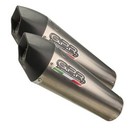 APRILIA SHIVER 900 2017/20 E4 ESCAPE HOMOLOGADO Y TUBO DE CONEXIÓN GP EVO4 TITANIUM