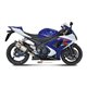 SUZUKI GSX-R 1000 2007 2008 SUONO INOX COPA CARBONO 2 SILENCIOSOS