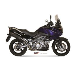 SUZUKI DL V-STROM 1000 2002 2013 SUONO ALUMINIO NEGRO 2 SILENCIOSOS