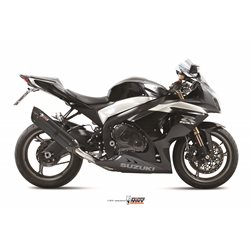 SUZUKI GSX-R 1000 2009 2011 SUONO ALUMINIO NEGRO 2 SILENCIOSOS