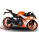 KTM RC 125 2017/20 E4 ESCAPE HOMOLOGADO Y TUBO DE CONEXIÓN M3 BLACK TITANIUM