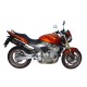 HONDA HORNET CB 600 F 2003/06 ESCAPE HOMOLOGADO Y TUBO DE CONEXIÓN FURORE NERO