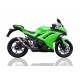 KAWASAKI NINJA 300 R 2012/16 E3 ESCAPE HOMOLOGADO Y TUBO DE CONEXIÓN DEEPTONE INOX